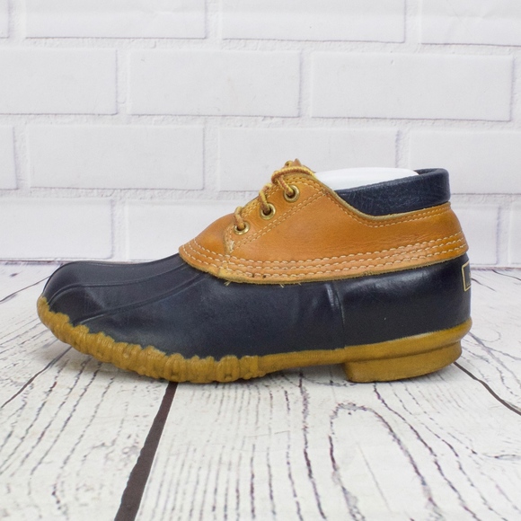 L.L. Bean Shoes - LL Bean Blue Ankle Duck Boots Thinsulate Lined 8
